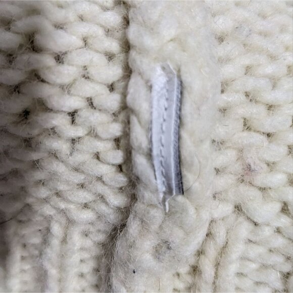J Crew | Heavy Knit Alpaca Blend Turtleneck Sweater in Cream - Picture 6 of 7